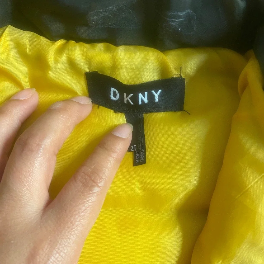 DKNY Puffer Vest Toddler Boys Black Camo Good‎ Quilted Zip Up SIZE 2T